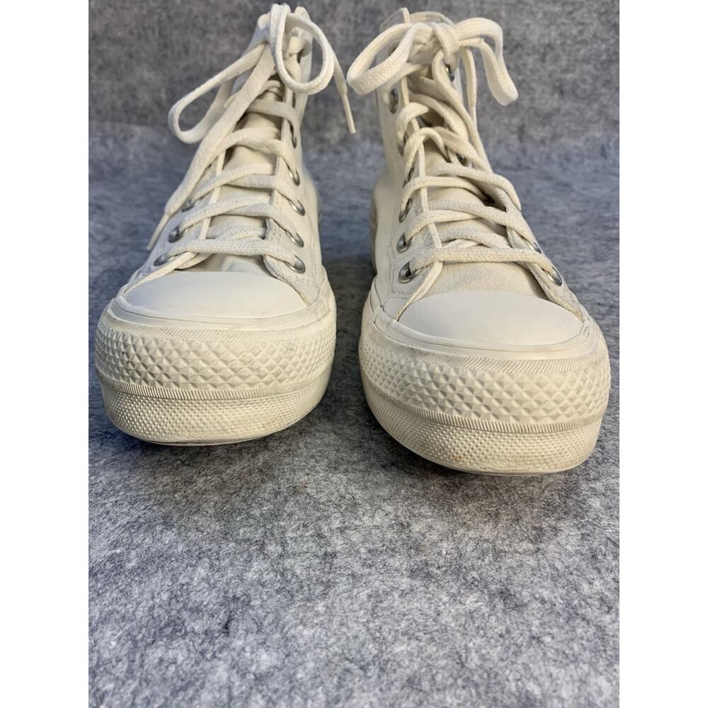 Converse Chuck Taylor All Star Lift High Top Cream Butterfly Platform W Size 7.5 - Picture 10 of 12